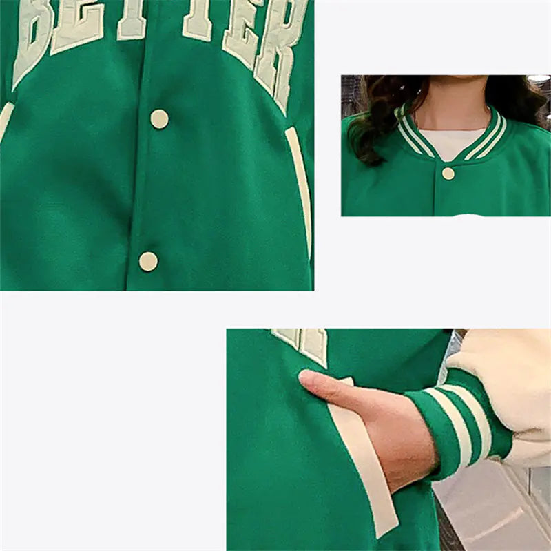 Kids Better Baseball Jacket - Green
