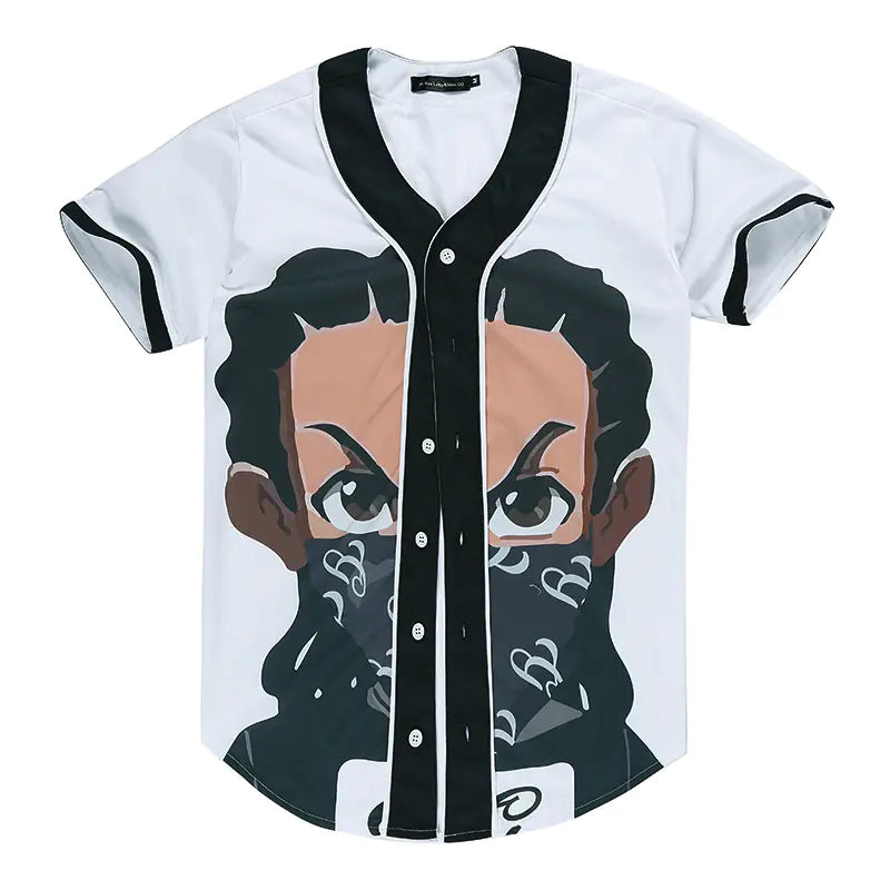 Customizable 3D Baseball Jersey with Creative Design